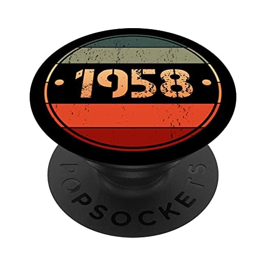 Popsockets vintage 1958 edición limitada 1958 cumpleaños 1958 PopSockets PopGrip Intercambiable