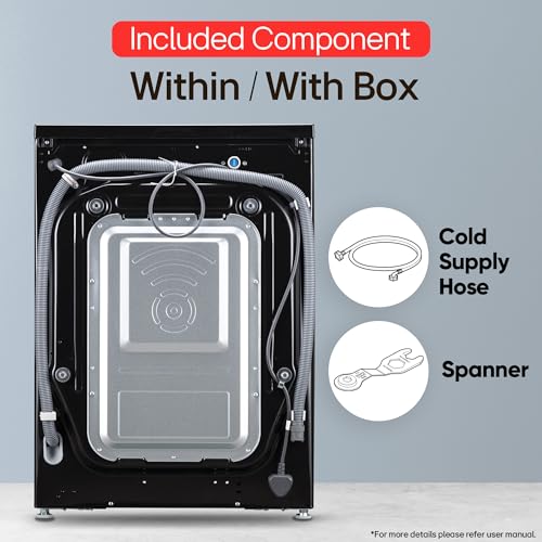 Image of LG 12 Kg, 5 Star, AI Direct Drive Technology, Wi-Fi, Steam Fully Automatic Front-Loading Washing Machine (FHP1412Z3O, Intelligent & Convenient Fabric Care, Allergy Care, In-Built Heater, Onyx Black)