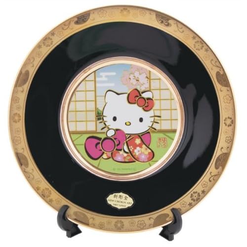 寺子屋 はろうきてぃ 彫金皿 リボン サイズ:約15×15cm KT640-02