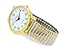 2Tone Large Face Easy to Read Stretch Band Watch