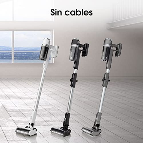 Hisense HVC6464A Draadloze stofzuiger, 25,2 V, looptijd tot 60 minuten, led-display, accessoires voor het stofzuigen en dweilen van vloeren met borstel,6kg,wit en grijs - Image 4