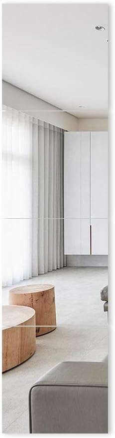 Amazon Miralife 全身鏡 貼る鏡 ガラス ミラー 自由組合鏡 枠無し鏡 取り付け簡単26cm 26cm 4枚セット ミラー 鏡 オンライン通販