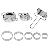 🎉 [Edelstahlmaterial] Diese Wontonform aus Edelstahl 304 in Lebensmittelqualität ist stark und langlebig und kann sicher mit Lebensmitteln in Kontakt gebracht werden. Selbst wenn sie längere Zeit nicht verwendet wird, rostet sie nicht, rostet nicht, verbiegt sich nicht. knacken oder schwach werden.