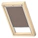 Produktbild VELUX Original Dachfenster Sichtschutzrollo für SK08, Nougat, mit Grauer Führungsschiene