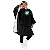 NBA Boston Celtics Team Color Bloncho w/Logo Patch & Sherpa