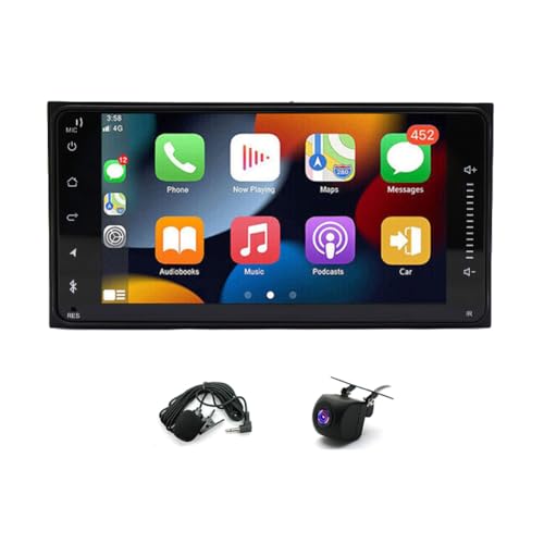 2+32G Car Stereo Radio for Toyota 4Runner 2003-2009 Tundra 2000-2006 Sequoia 2001-2007, Support Carplay& Android Auto, 7Inch IPS Touch Screen with WiFi GPS FM/AM Backup Camera
