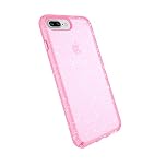 Speck Presidio Clear Protective Case for iPhone 6 Plus/6s Plus/7 Plus/8 Plus - Gold Glitter/Bella Pink