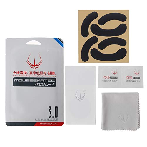 Zhoujinf Lot de 2 Patins à Souris pour Souris Steelseries KANA/Kinzu/V2/V3 Épaisseur 0,6 mm