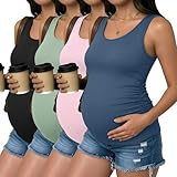 Tissu doux et confortable: ces débardeurs de maternité sont composés de 65 % de coton, 30 % de polyester et 5 % d'élasthanne. Le tissu est soyeux, respirant et élastique, protégeant ainsi en douceur et avec intimité la peau sensible des femmes enceintes