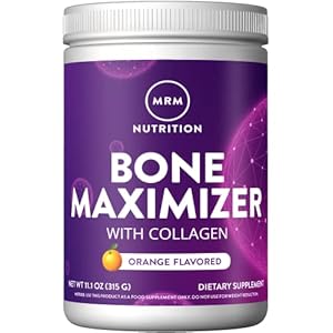 MRM Nutrition Bone Maximizer with Collagen | Orange Flavored | Bovine Collagen | MCHA + K2 + D3 | Bone + Joint Health | Hormone & antibiotic Free | Gluten-Free | 30 Servings