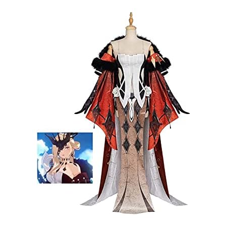 Amazon 原神 Genshin げんしん 愚人衆 淑女 シニョーラ Signora コスプレ衣装 コスチューム Cosplay 4659 コスプレ 仮装 通販