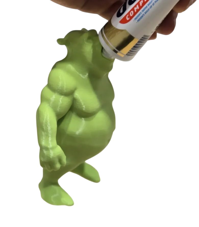 unny Ogre Toothpaste Topper | Squeezes Paste Out the Butt | Fits Standard Tubes – Choose Any Color! Gag Gift & Bathroom Meme Decor (Gold) image 5
