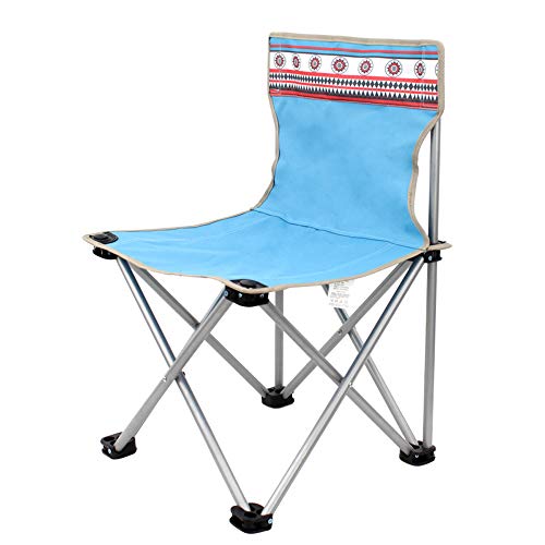 Jardin chaises pliantes bleues et tabouret de camping pour voyage trekking randonnée
