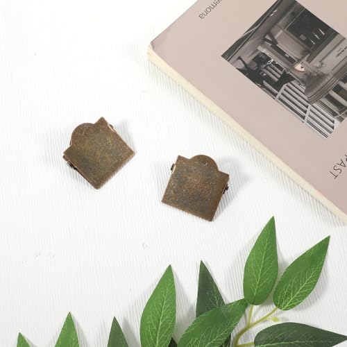 2 Stück Vintage Stil Buchklammer Aus Metall Journalclips Blanko Antike Bronze Notizblock Clips Buch Seitenhalter Kleine Notizbuchclips Seitenhalter Reisende Für Reisetagebücher Papier Planer