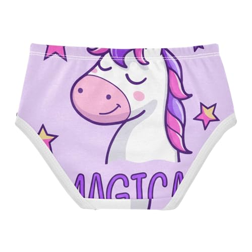 Cute Unicorn Purple Girls Underwear Toddler 2t Cotton Cute Panties Girl Animals Undies Kids Briefs2