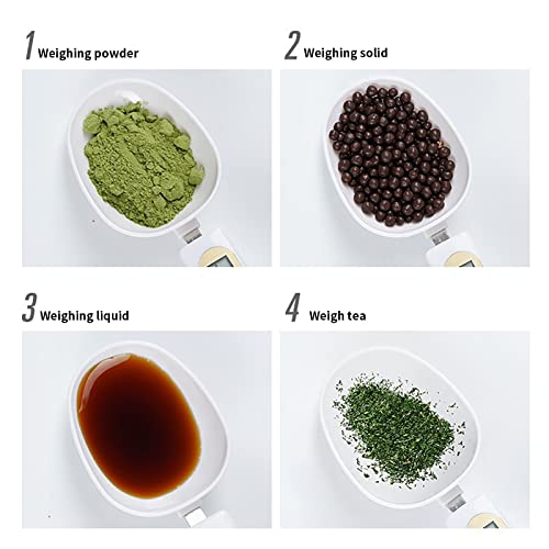 Scale With Spoon,Electronic Food Scale 500G/0.1G Weighing For Grams And Oz,Digital Kitchen Scale With Handle Grip And Spout For Coffee Power,Pills,Tea,Flour,Oil,Baking #TOP6