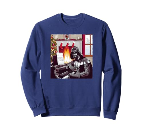 Star Wars Christmas Darth Vader Piano Player Sweatshirt