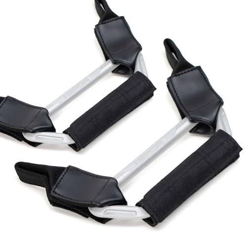 GPCA Back Grip X Headrest Handle for Tesla Model Y, S & 3 – Back Seat Grab Handle, Grip and Grab Headrest Handle for Back Seat Support, Tesla Accessories, Universal Design Easy to Install (2PC-White)