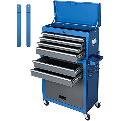 Airaj Rolling Tool Chest With Wheels, Detachable High Capacity Tool Cabinet,With Hooks On The Side,For Workshops And Homes Tool Cabinets,Professional Tool Box Organizer #TOP14