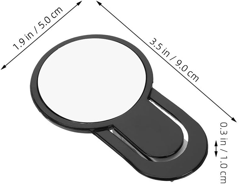 Cubicle Rear View Mirror for Office Desk - Lightweight Clip-on Monitor Mirror to See Behind You Reduce Screen Glare and Eye Strain 3.54 X 1.96 Inch