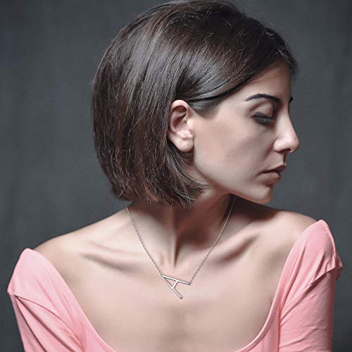 WIGERLON Stainless Steel Initial Letters Necklace for Women Color Gold and Silver from A-Z Letter2