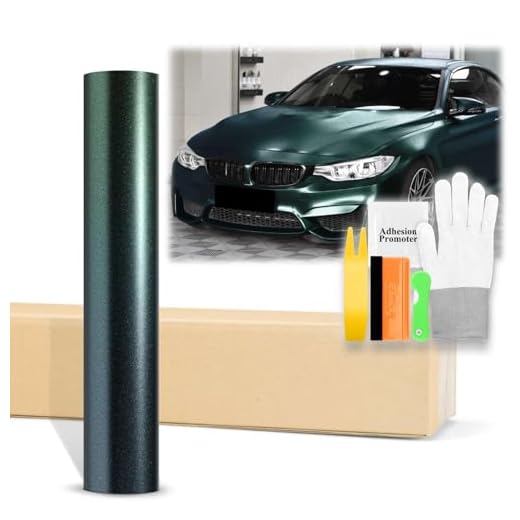 60"x180" (5FTx15FT) Matte Metallic Satin Pearl Dark Green Vinyl Wrap Sticker Sheet Film DIY Decal Car Auto Vehicle Motorcycle Air Release Bubble Free Self Adhesive Peel and Stick Free Tool Kit