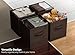 Sorbus Foldable Storage Cubes - 6 Fabric Baskets for Organizing Pantry, Closet, Shelf, Nursery, Playroom, Toy Box, Cubby -11 Inch Dual Handle Collapsible Closet Organizers and Storage Bins (Chocolate)