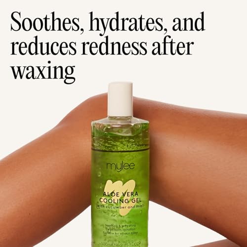 Mylee Pure Aloe Vera beruhigendes Gel Nachsorge Wachsen Haarentfernung Enthaarung Wachs Hautbehandlung After-Sun 500ml…