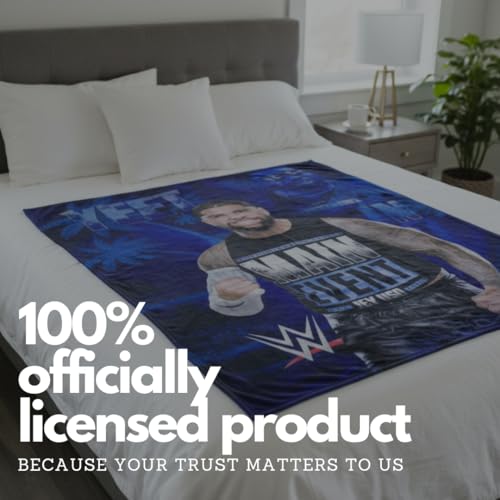 Image of Franco WWE Jey USO Yeet Main Event Champions Bedding Super Soft Throw Blanket, 46 in x 60 in, (Official Licensed Product) Collectibles (Pack of 6)