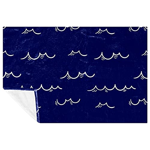 Couverture douce motif vagues pour des instants de bien-être absolu - 2