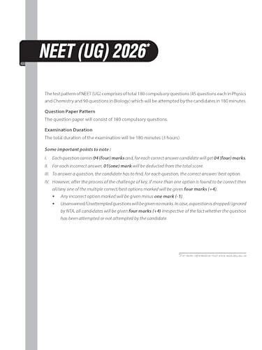 Image of MTG NEET 10 Sample Papers with OMR Sheets For 2026 Exam | NEET Mock Test Papers with Detailed Solutions & Previous Year NEET Solved Paper | 1800+ Highly Probable MCQs