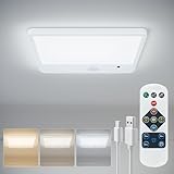 JACKYLED New Upgraded Rechargeable Motion Sensor Ceiling Light with Remote,8000mAh Magnetic Wireless Ceiling Lights Battery Operated,Closet Light,LED Shower Lights for Stairs Pantry Hallway Porch