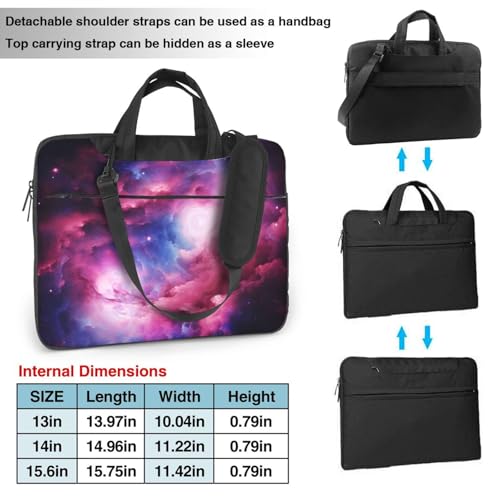 Maletín portátil impermeable 15.6 pulgadas 3D Magical Nebula miniatura 4