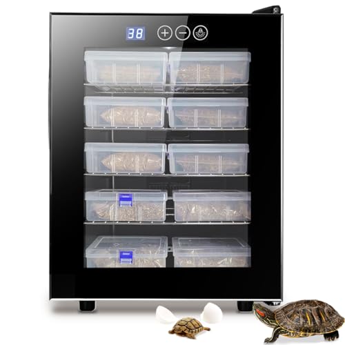 DEZHXHE Reptile Incubator 48L Scientific Lab Incubator Digital Incubator Cooling and Heating Temperature can be Controlled at 50℉~104℉ Reptile Egg Incubator 110V Work for Small Reptiles