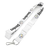 Aminco NFL Pittsburgh Steelers Team Lanyard, White