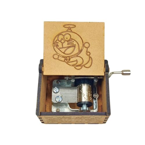 Image of Zesta Doraemon Musical Box Birthday Gift | Music Box Gift for Girlfriend, Boyfriend, Husband, Wife | Unique Musical Gifts for Music Lovers | Vintage Wooden Mini Music Box