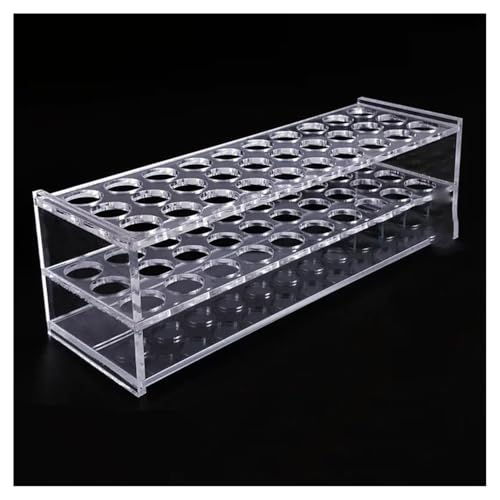 Support de tube de laboratoire transparent multi-diamètre verre organique 13-31mm