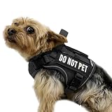DNALLRINO Tactical Dog and Cat Harness for XS and Small Puppy, Air Pet Vest No Pull with Reflective...