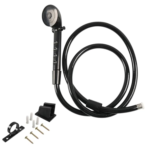 Manguera de ducha para autocaravana, 1,5 m, ABS, flexible, ligera, resistente a la humedad, para mejoras de baño, autocaravanas, manguera de ducha, fácil instalación