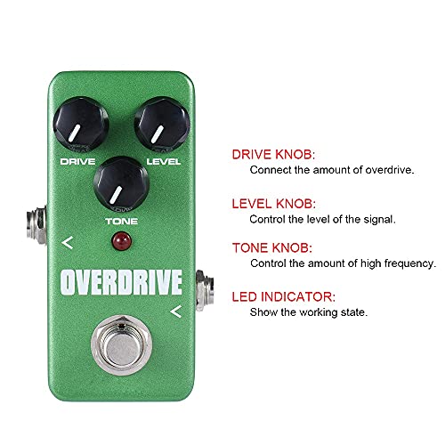 MKYSB FOD3 Mini Overdrive Pédale Portable Effet Guitare Pédale guitare pour guitare Accessoires Pièces - Les Beatles, Paul McCartney, John Lennon, RIngo Starr, George Harrison MKYSB FOD3 Mini Overdrive Pédale Portable Effet Guitare Pédale guitare pour guitare Accessoires Pièces – Image 5