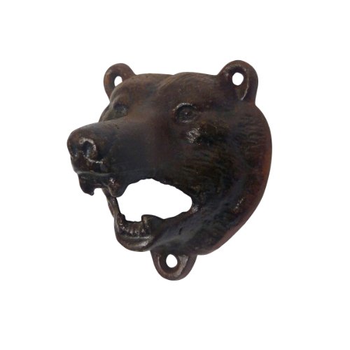 Design Toscano Grizzly Bear of the Woods Cast Iron Bottle Opener