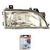 Halogenscheinwerfer rechts EISENFELS Bundle Set 69595689 Scheinwerfer rechts + Leuchtmittel H4 Classic kompatibel mit Escort V Cabriolet ALL