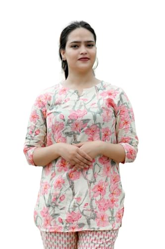 Image of Night Suit for Women | Soft & Breathable Lycra Top & Pyjama Set | Stylish Relaxed Fit Sleepwear for Everyday Comfort | Loungewear for Woman | Also Available in Plus Size