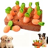 Uuxkgu schnüffel Acker,schnuffeltacker Hunde,Vierpfotenmarkt Schnüffelacker,Plüschiger Karotten-schnüffelteppich,Karotten Schnüffelteppich,2026 Neu Hund,Für Spaß Und Mentale Stimulation Ihres Hundes