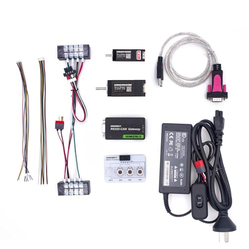 UIROBOT Evaluation Kit for Control System, Smart Servo Stepper with Encoder, Driver & Motion Controller- Nema 8, Nema 11, RS232-CAN Gateway. (UIM342KIT_S)