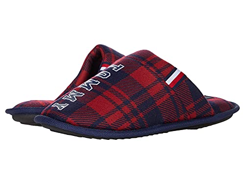 Tommy Hilfiger Men's Xaiver Slipper, Red Multi Fabric, 11 #TOP13