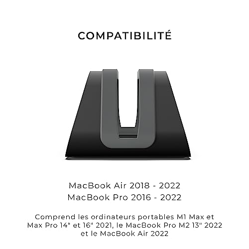 Support en aluminium pour MacBook Pro et Air avec inserts interchangeables - 7