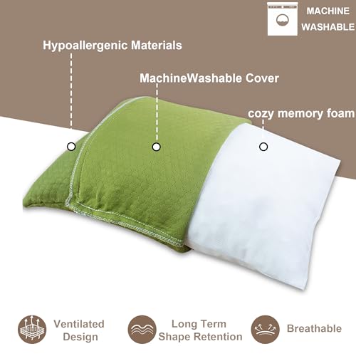 Set 2 Almohadas de Espuma Viscoelástica Tamaño M miniatura 3