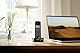 Philips Schnurloses Telefon - D1651B/01 - DECT Telefon - Haustelefon - Festnetzanschluss - Anrufbeantworter - Schwarz, Black