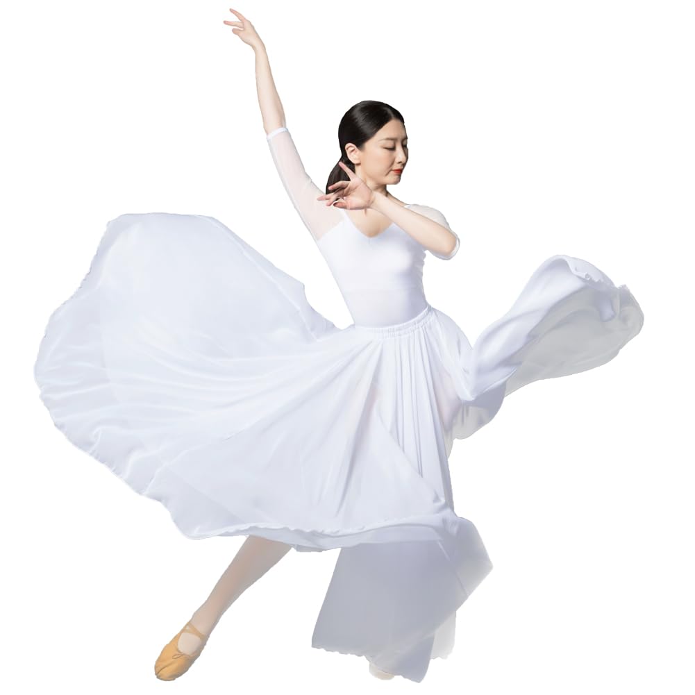ROYAL SMEELA Vestito Danza Classica Donna Abito da Ballo Contemporaneo Abiti Ballo Moderno Abito Ballo lirico Costume Danza Moderna Adulto Gonna Gradi 720+Body Classica Costume Danza contemporanea